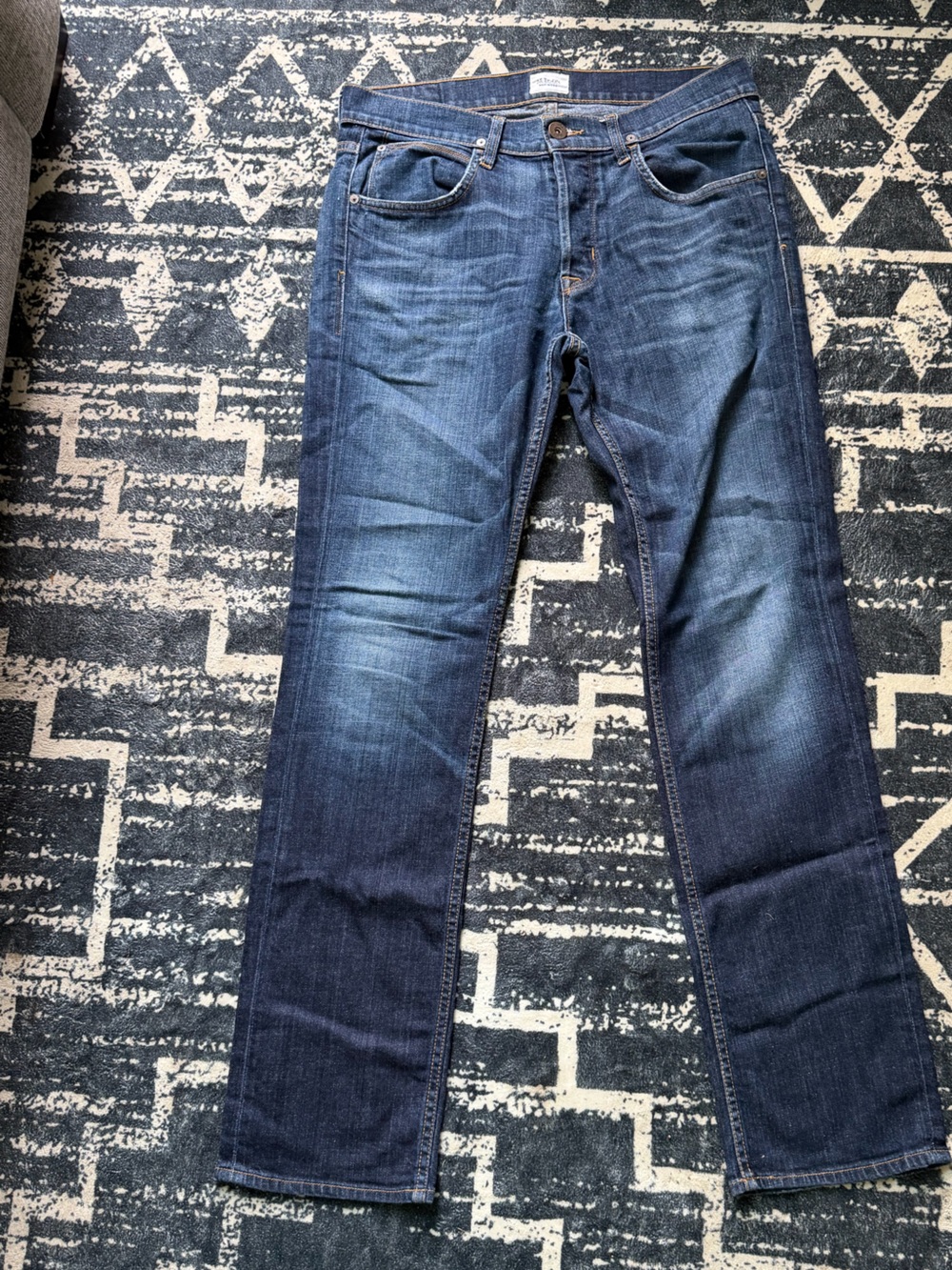 Hudson Byron Five Pocket Straight Leg Jeans Men’s 32x32 Dark Wash